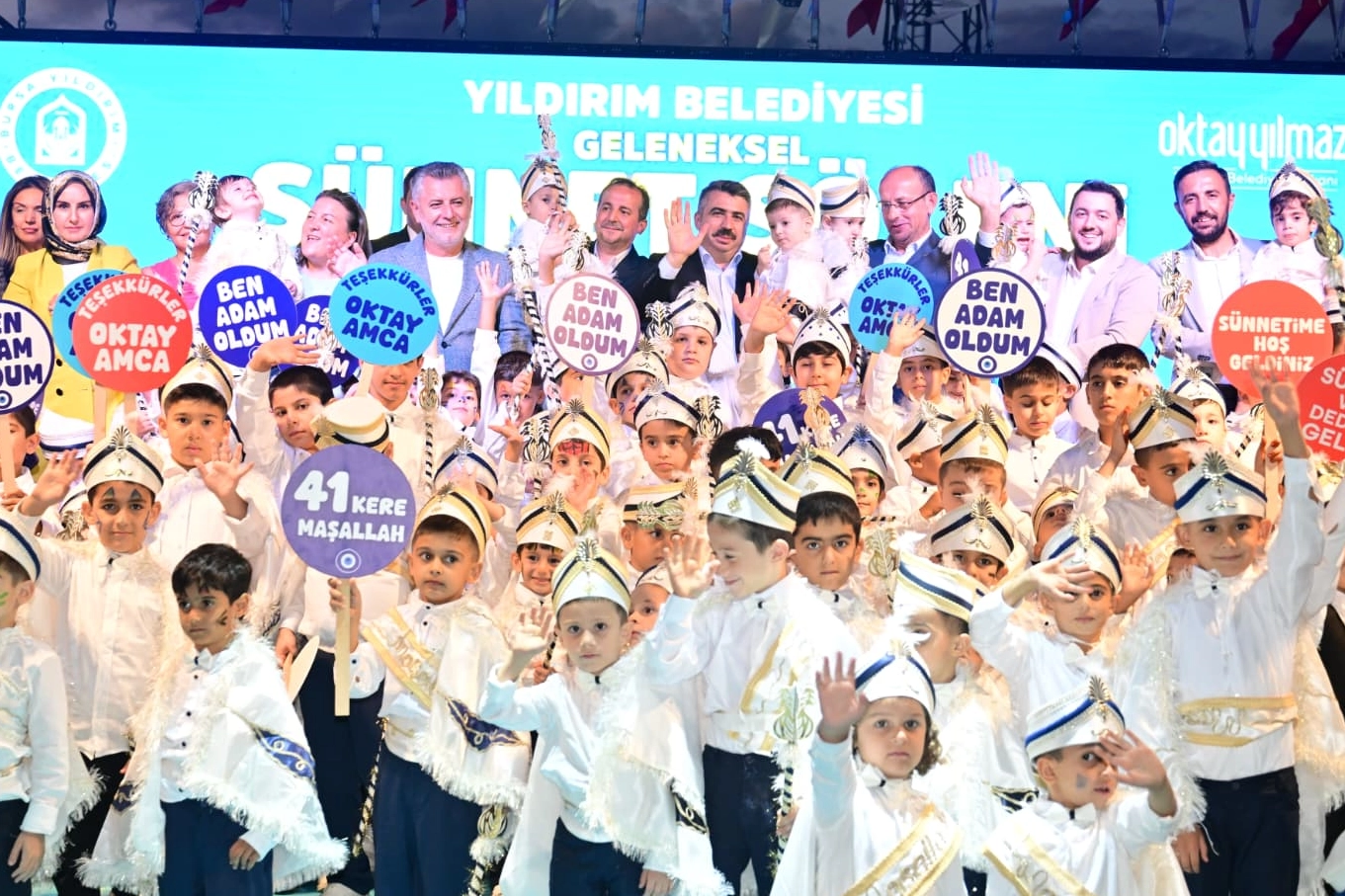 Bursa Yıldırım’da 600 çocuk için klasik araçlı sünnet şöleni